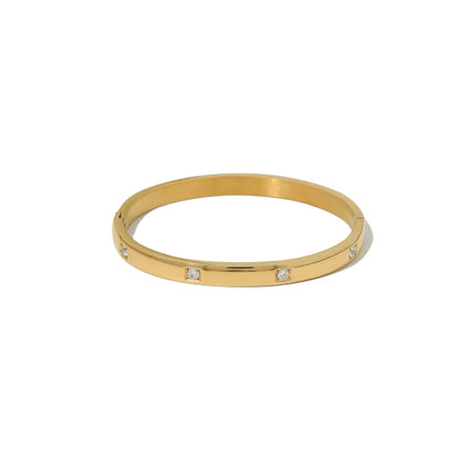 Zircon Bangle Bracelet