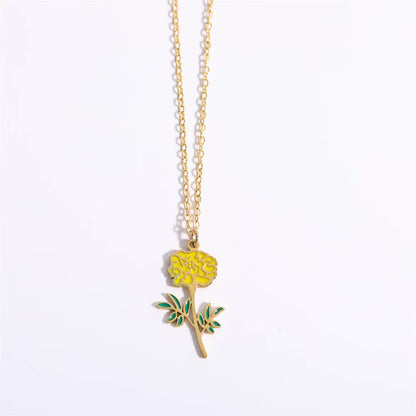 Floral Zodiac Necklace