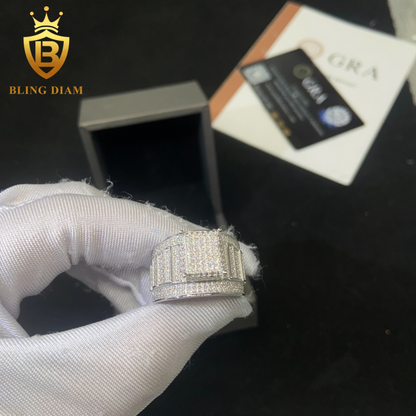 Iced-out men’s ring
