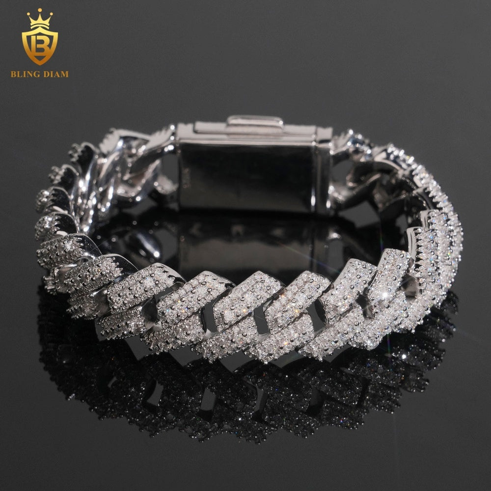 Moissanite Cuban Link Bracelet