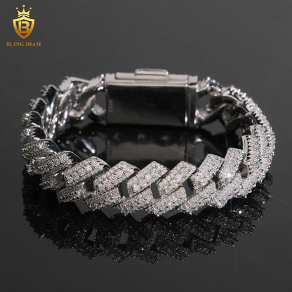 Moissanite Cuban Link Bracelet