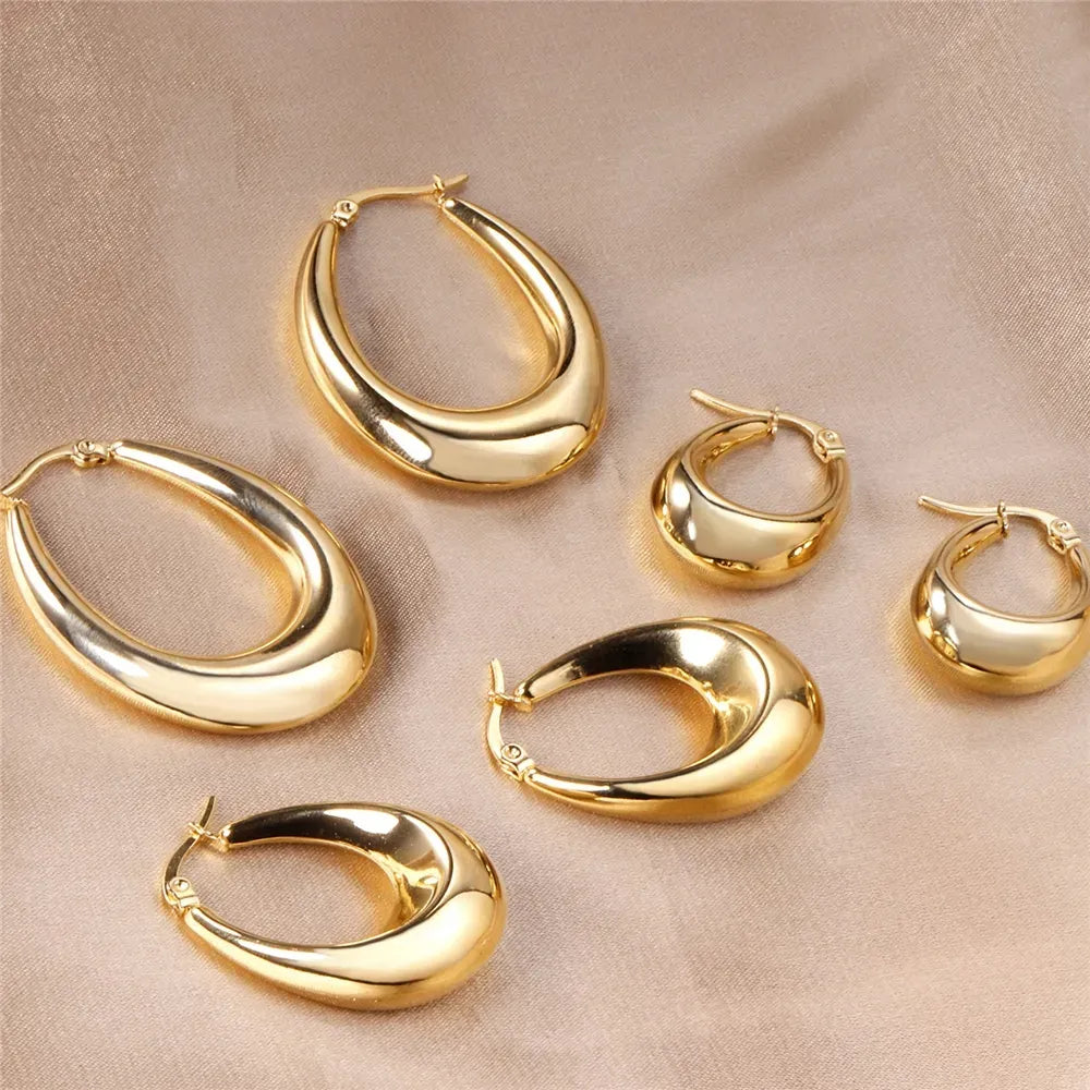 Beaded Elegant Hoop Earrings