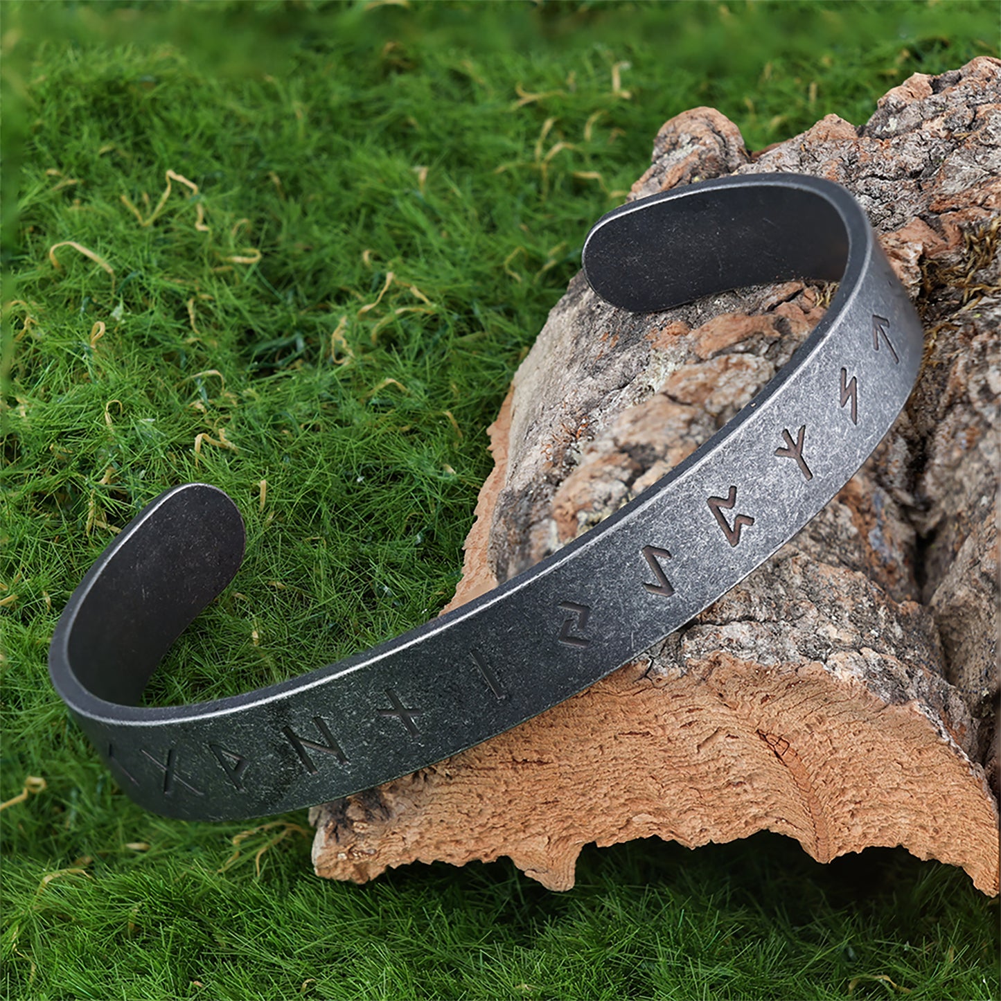 Viking Rune Bangle Bracelet