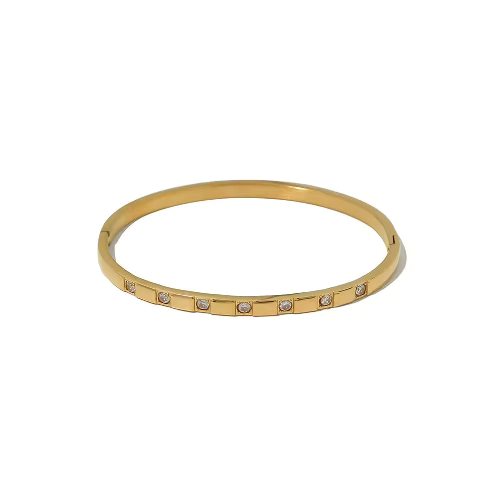 Zircon Bangle Bracelet