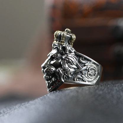 Crown Lion Ring