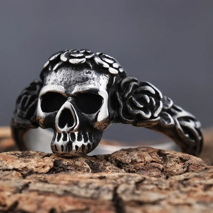 Skull Rose Ring