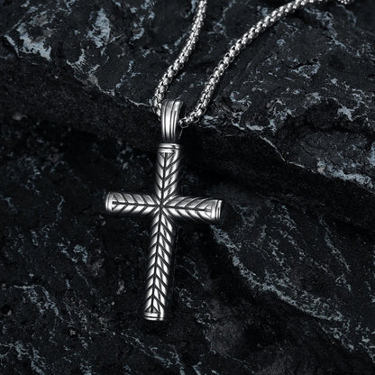 Leaf Cross Pendant