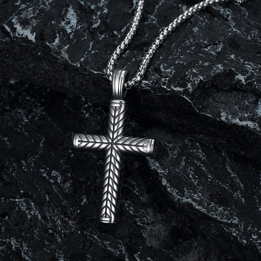 Leaf Cross Pendant
