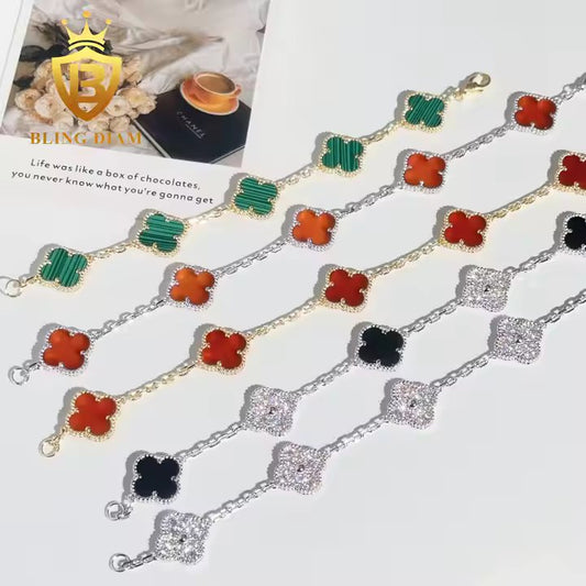 Clover Moissanite Bracelet