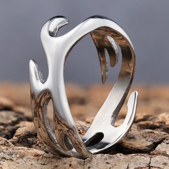 Silver Flame Ring