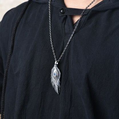Feather Silver Necklace