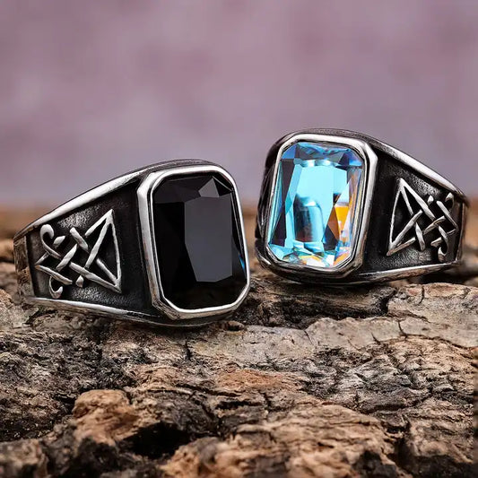 Stainless Onyx Ring