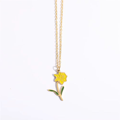Floral Zodiac Necklace