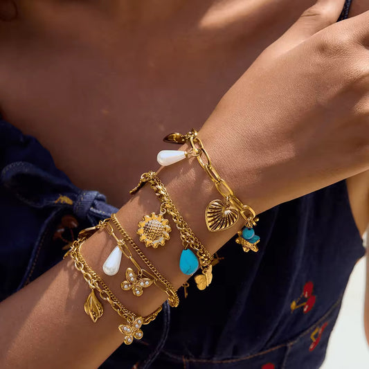 Summer Multi Charm Bracelet