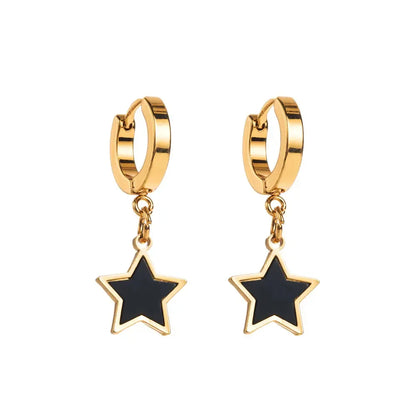 Huggie Hoop Drop Earrings