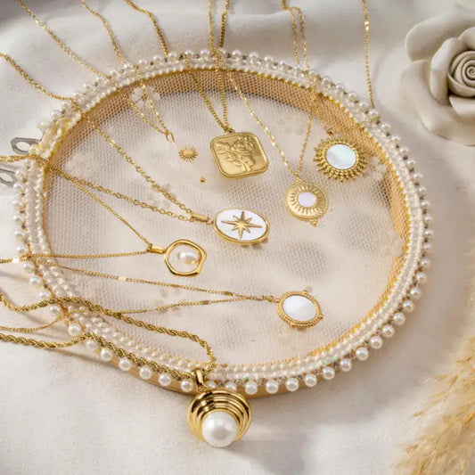 Pearl Sun Charms