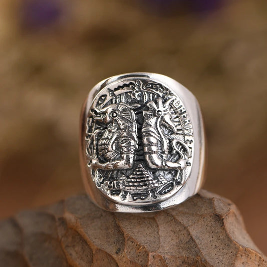 Warrior Silver Ring