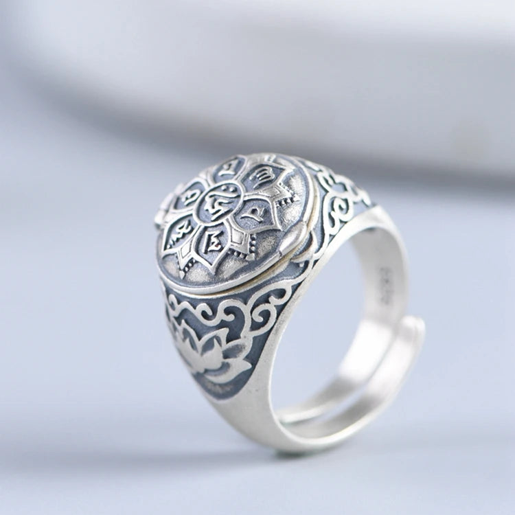 Mantra Silver Ring