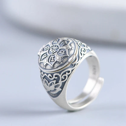 Mantra Silver Ring