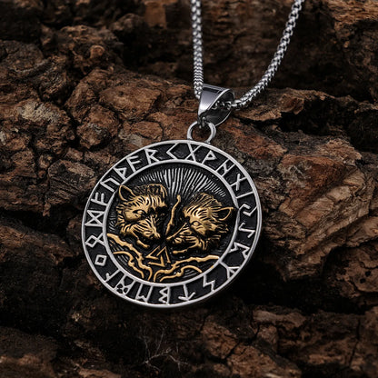 Wolf Rune Pendant
