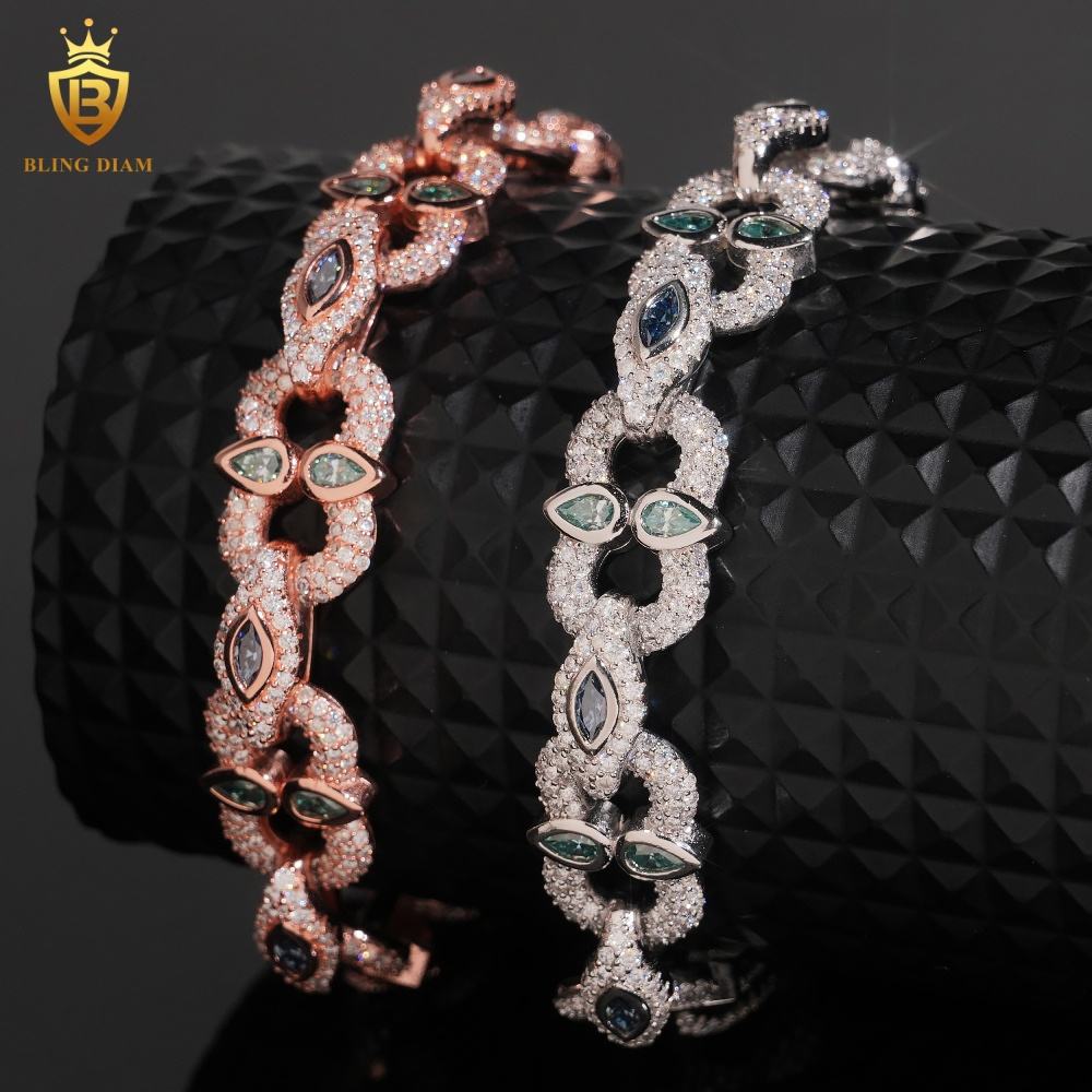Iced Out Moissanite Bracelet