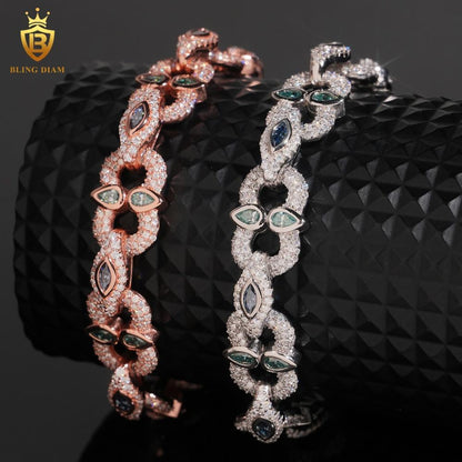 Iced Out Moissanite Bracelet