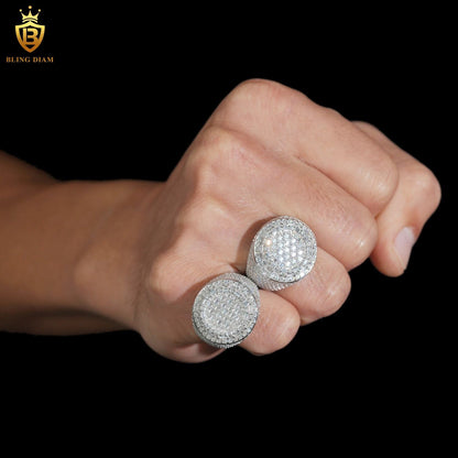 Custom iced-out men’s ring