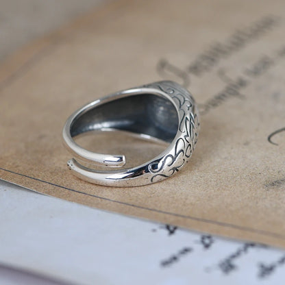 Silver Geometric Ring