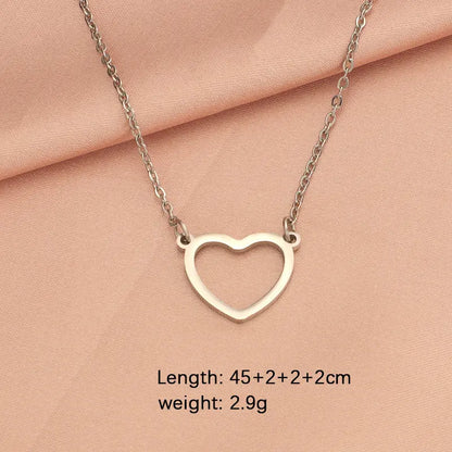 Outline Heart Necklace
