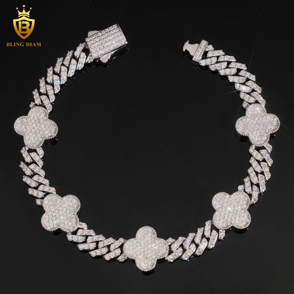 Iced Out Clover Bracelet