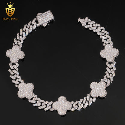 Iced Out Clover Bracelet