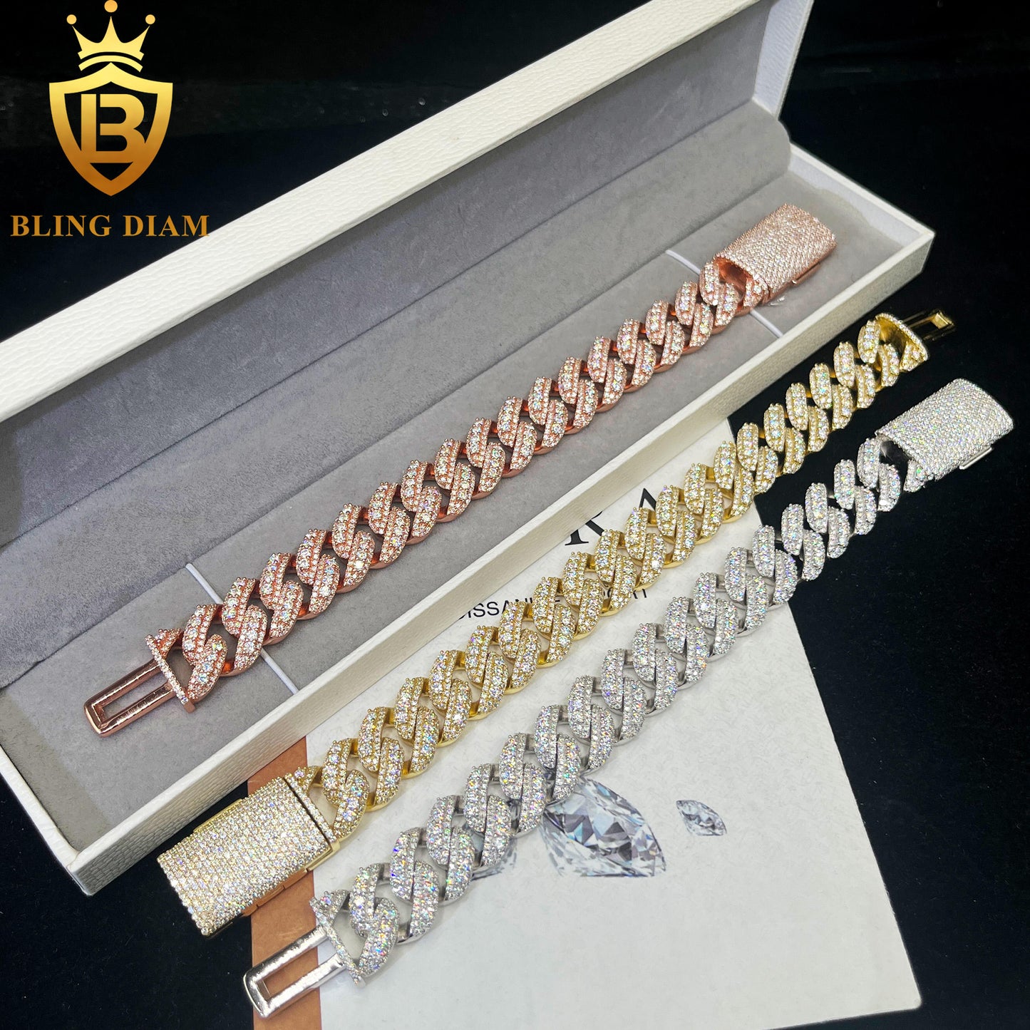 Iced Out Cuban Link Bracelet