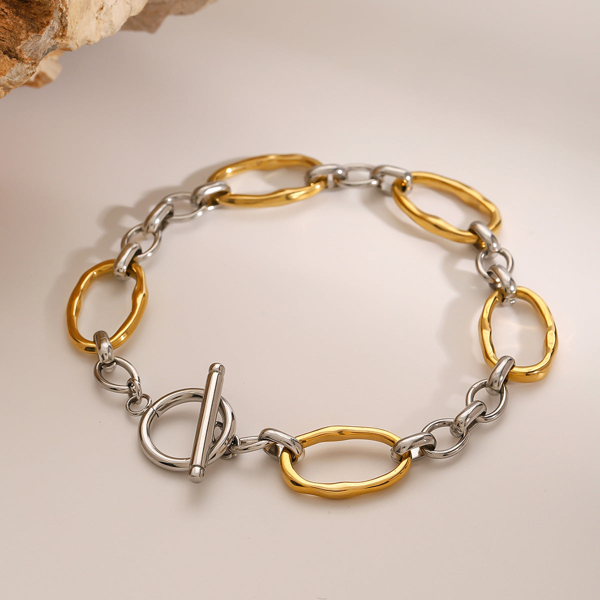 Chain Two Tone Bracelet