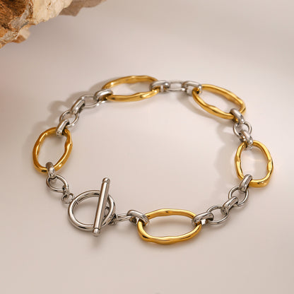 Chain Two Tone Bracelet