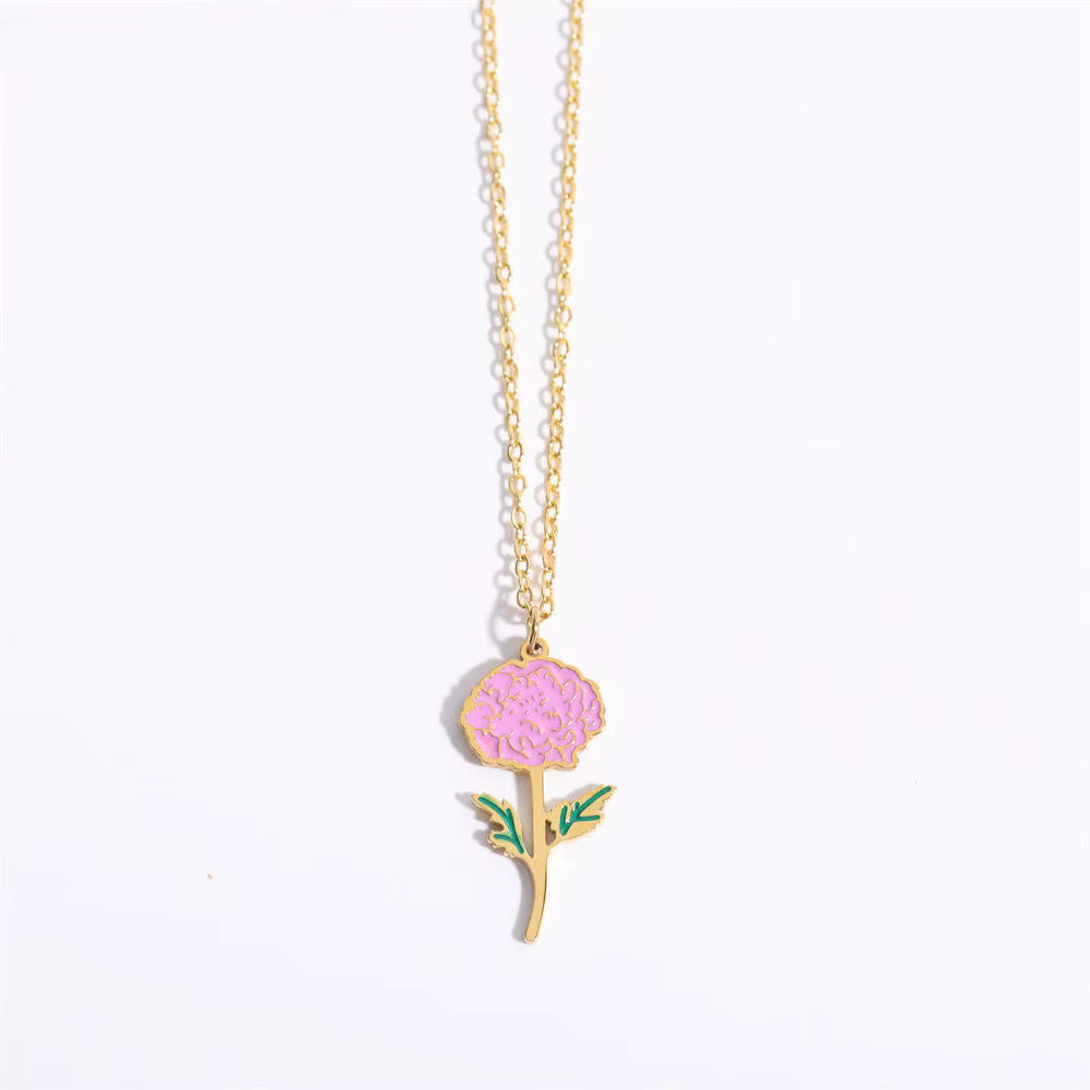 Floral Zodiac Necklace