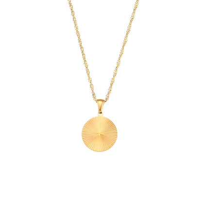 Shiny Geometric Pendant Necklace