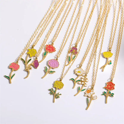 Floral Zodiac Necklace