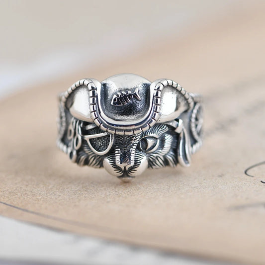 Retro Cat Ring