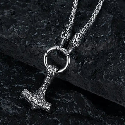 Viking Thor Hammer Mjolnir Necklace