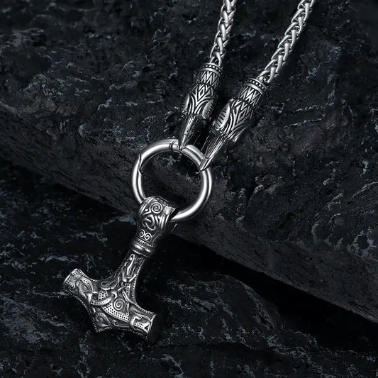 Viking Thor Hammer Mjolnir Necklace