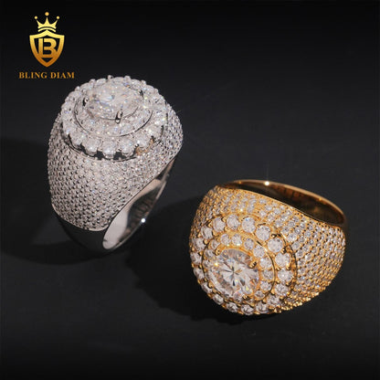 Iced Out Resin Flower Ring