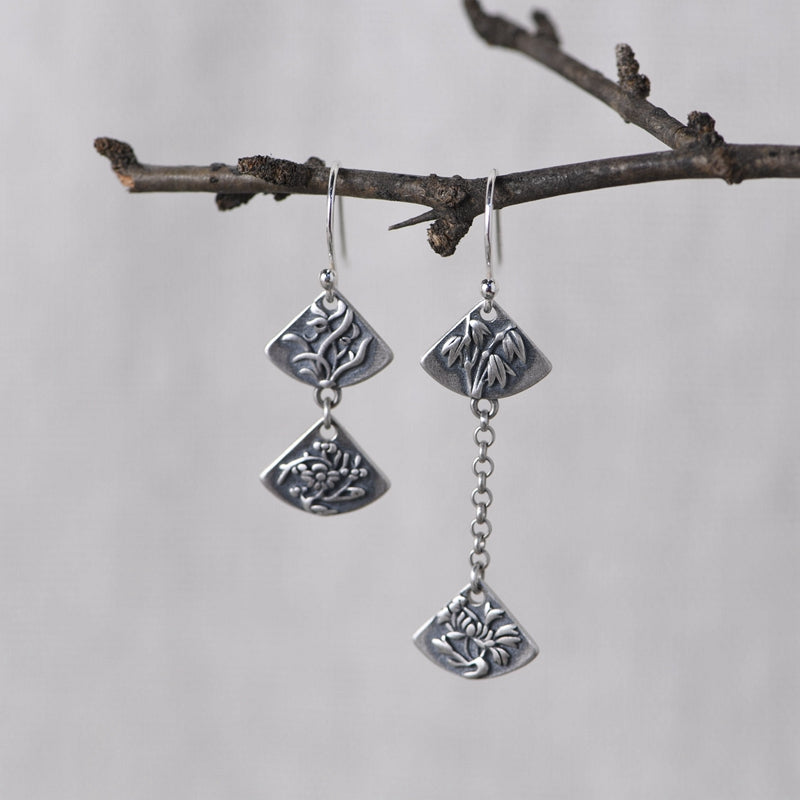 Bamboo Chrysanthemum Earrings