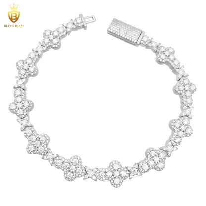Floral Cross Bracelet