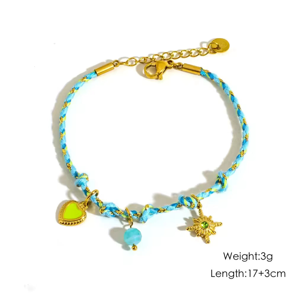 Colorful Braided Rope Bracelet