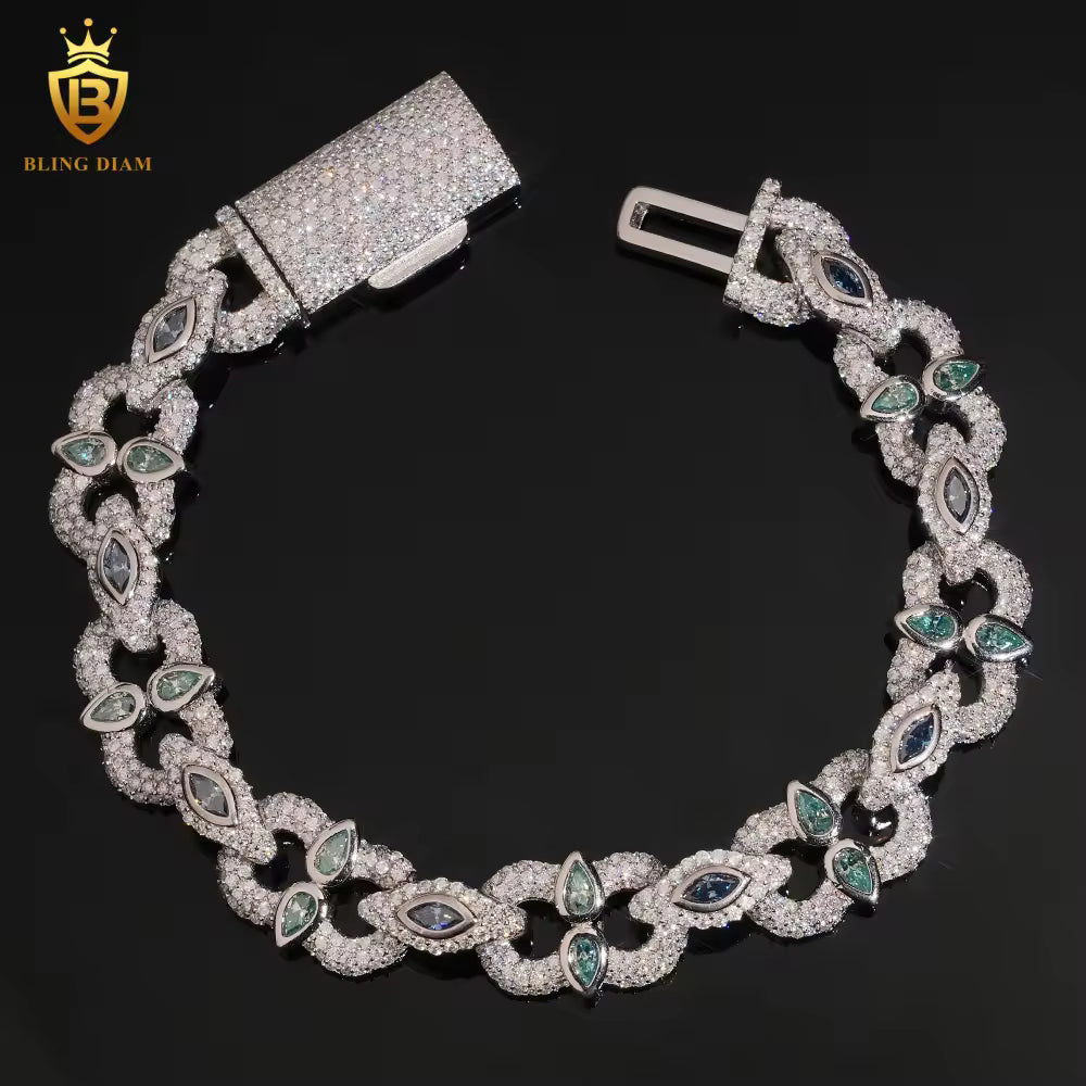 Iced Out Moissanite Bracelet