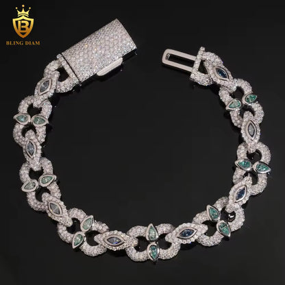 Iced Out Moissanite Bracelet