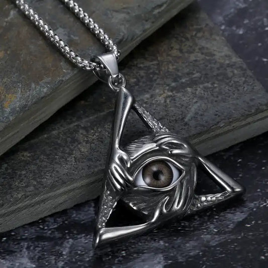 Silver Eye Necklace