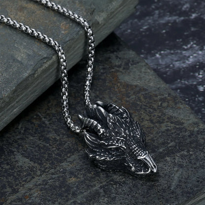 Silver Dragon Necklace