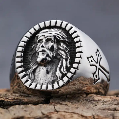 Silver Cross Ring