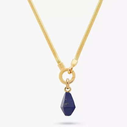 Lapis Drop Necklace